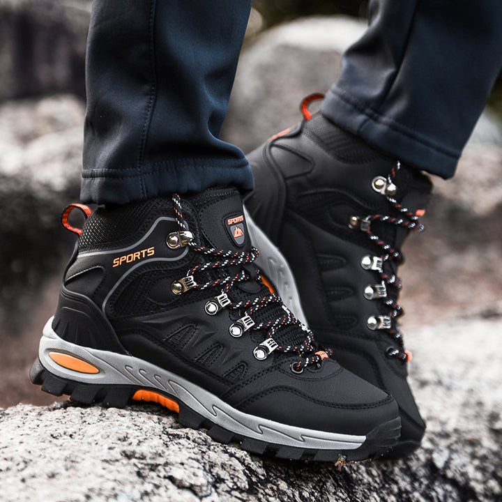 Men's Mid Height Steel Toe Waterproof Work Boots: Ideal for European and American Customers