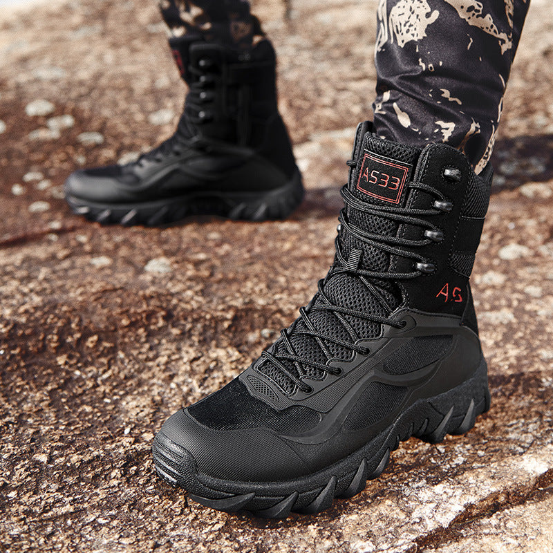 Built for Demanding Terrain: WildKing Men's Waterproof Tactical Boots B5033