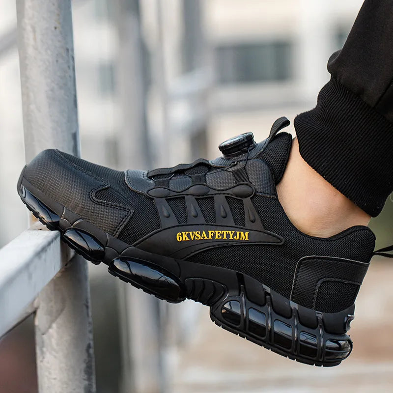 Wildking R045 Athletic Safety Shoes: Dial Fit System, Air Cushion Sole & Composite Toe