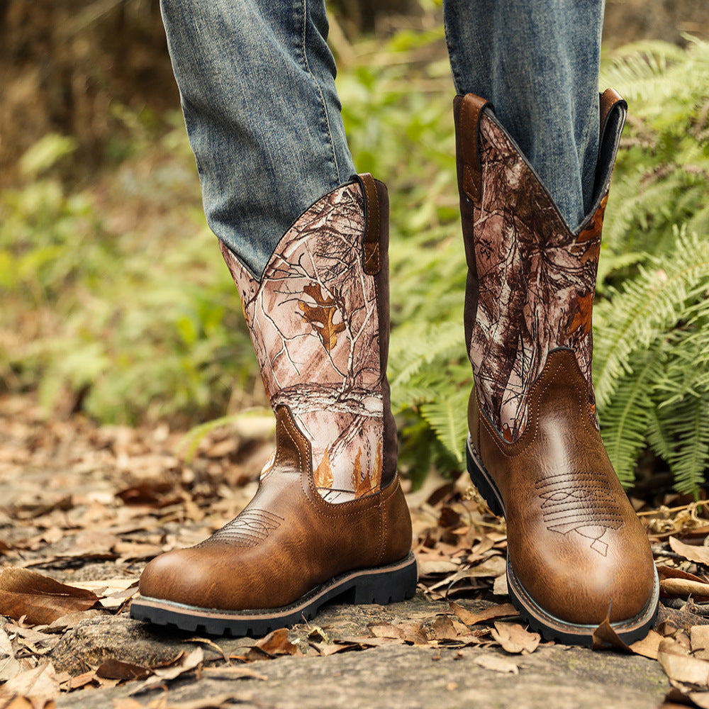 Step Into Timeless Style and Durability with Wildking Men's Vintage Handmade Leather Cowboy Boots