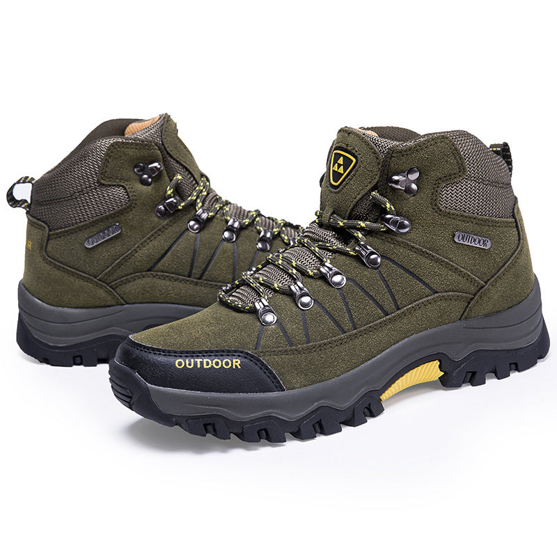 Men's Mid-Top Waterproof Non-Slip Hiking Shoes 4.5