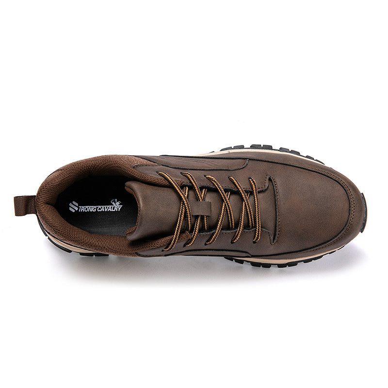 WildKing Men's Leather Waterproof Sneakers D3005