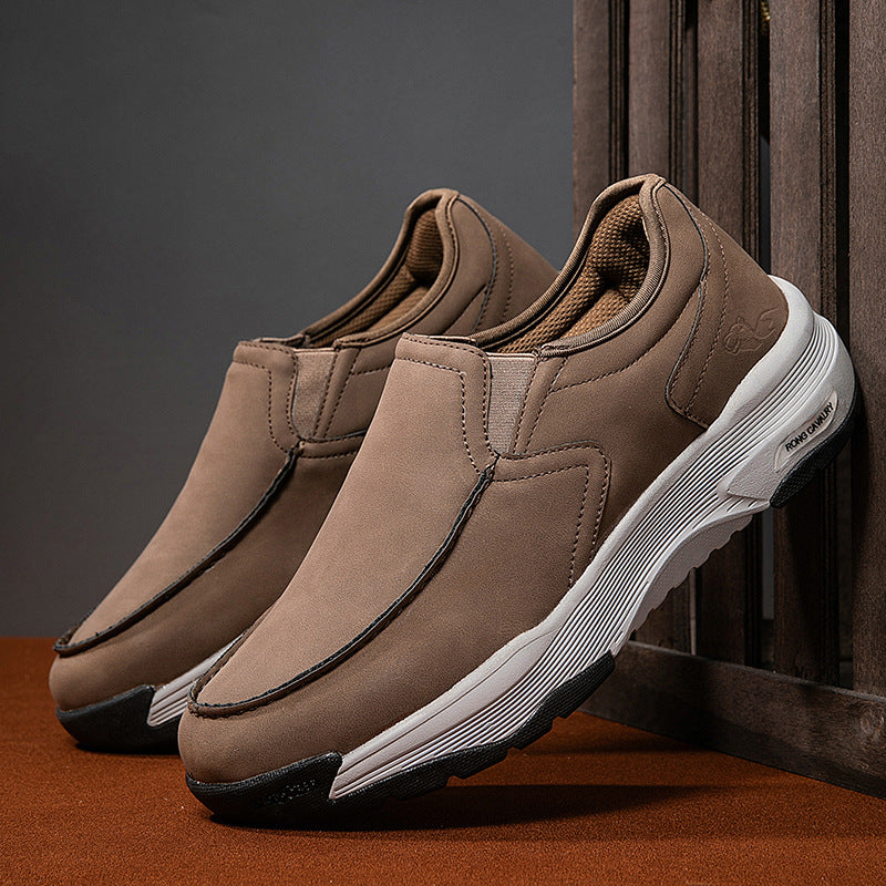 WildKing Men's Waterproof Leather Loafers D3008