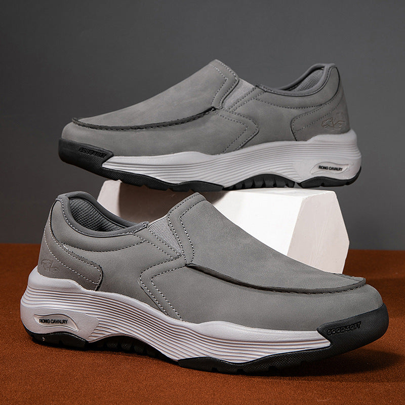 WildKing Men's Waterproof Leather Loafers D3008