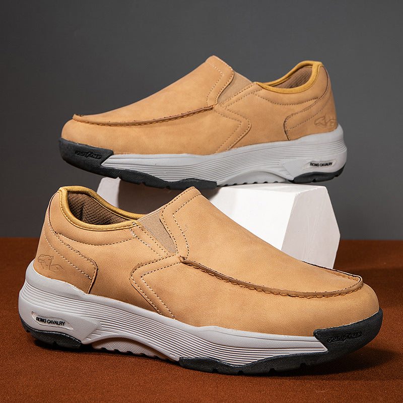 WildKing Men's Waterproof Leather Loafers D3008