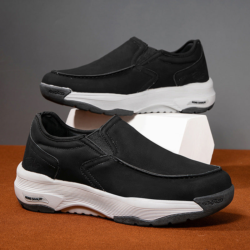 WildKing Men's Waterproof Leather Loafers D3008