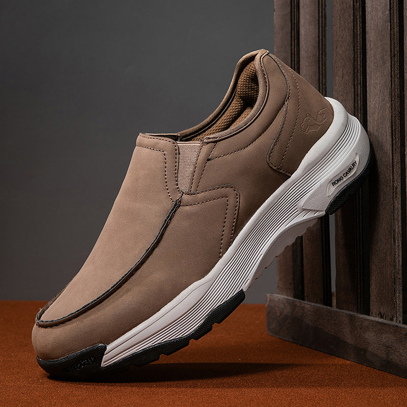 WildKing Men's Waterproof Leather Loafers D3008