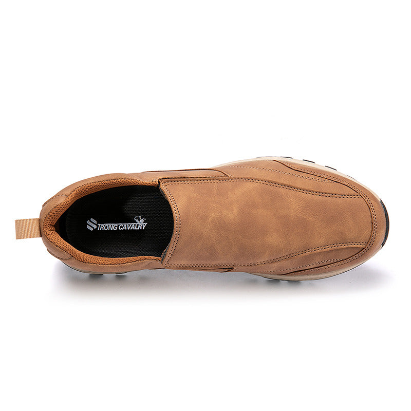 WildKing Men's Waterproof Leather Loafers D3006