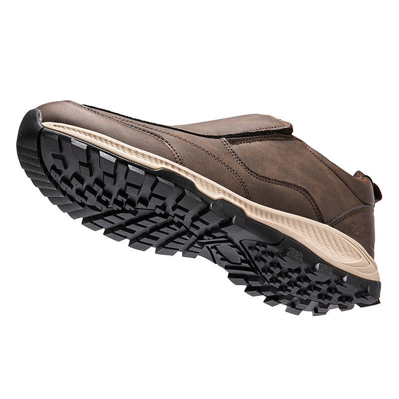 WildKing Men's Waterproof Leather Loafers D3006