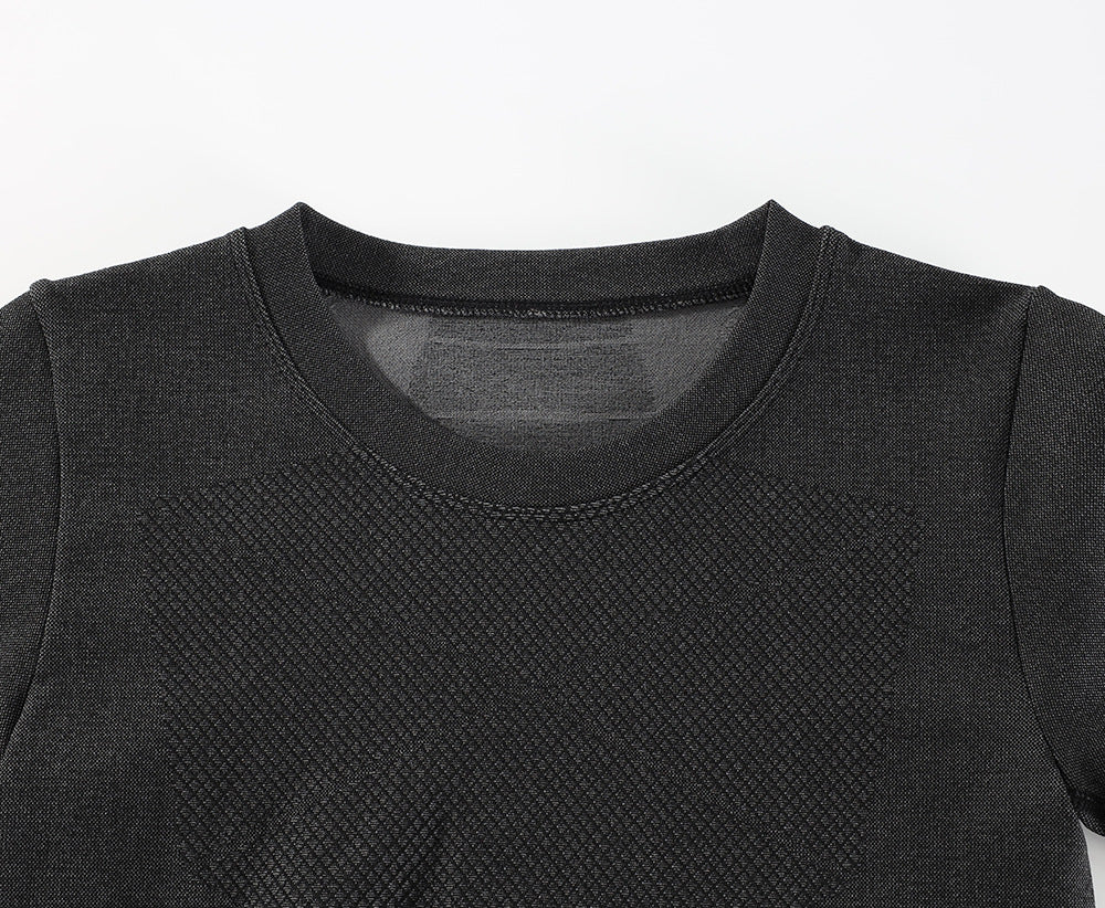 Wildking Men's Knitted Tight Absorbent Sweat-Wicking Underwear Set