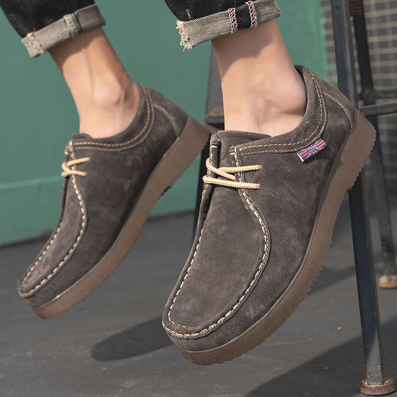 Wildking Men's Retro British Casual Workwear Loafers D3004