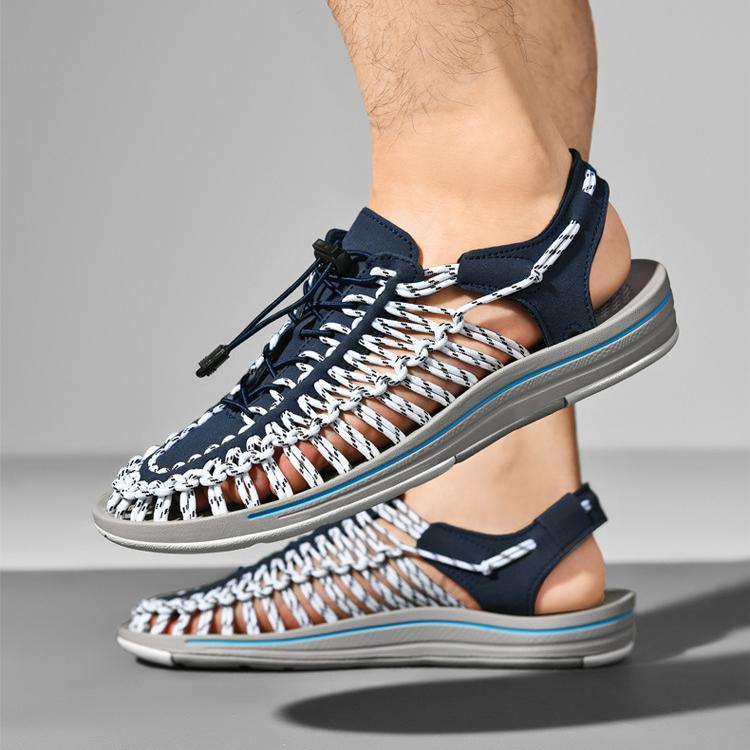 Handwoven Toe-to-Toe Beach Sandals 1.5