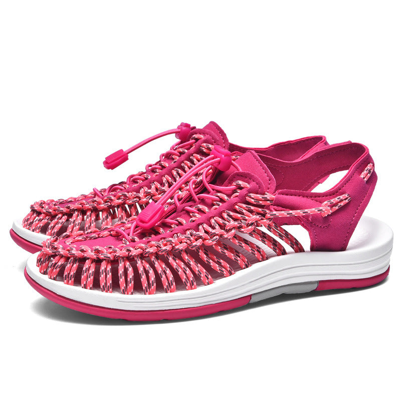 Handwoven Toe-to-Toe Beach Sandals 2.5