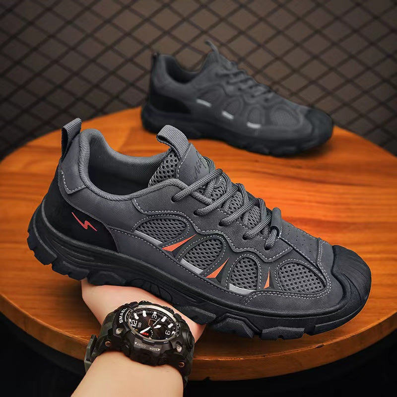 Men's Breathable Mesh Anti-Slip Casual Lace-Up Fashion Shoe
