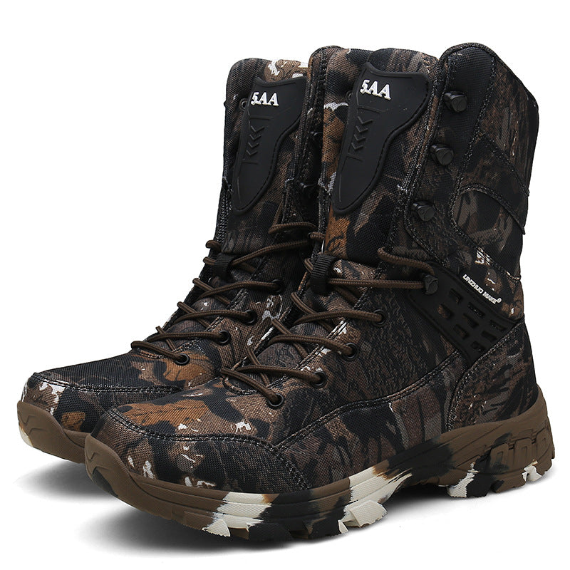 Men's High Top Lightweight Camo Insulated Non-Slip Outdoor Tactical Boots