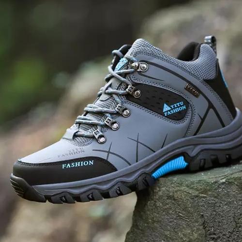 Men's Mid-Top Waterproof Non-Slip Hiking Shoes 4.5