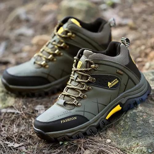 Men's Mid-Top Waterproof Non-Slip Hiking Shoes 4.5