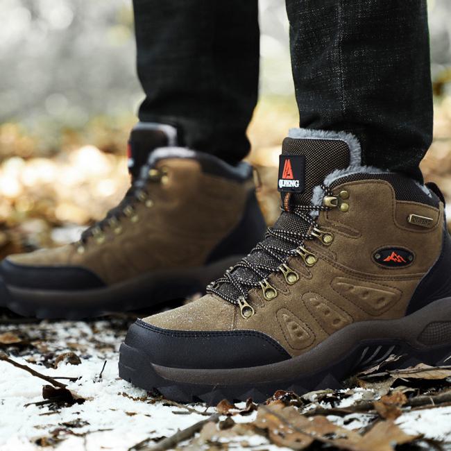 Men's Mid-Top Waterproof Non-Slip Hiking Shoes B3074