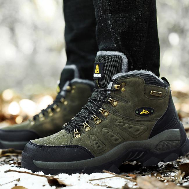 Men's Mid-Top Waterproof Non-Slip Hiking Shoes B3074