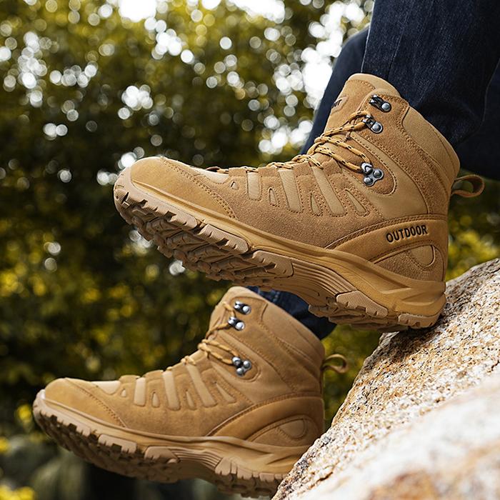 Men's Mid-Top Wear-Resistant Non-Slip Hiking Shoes A15