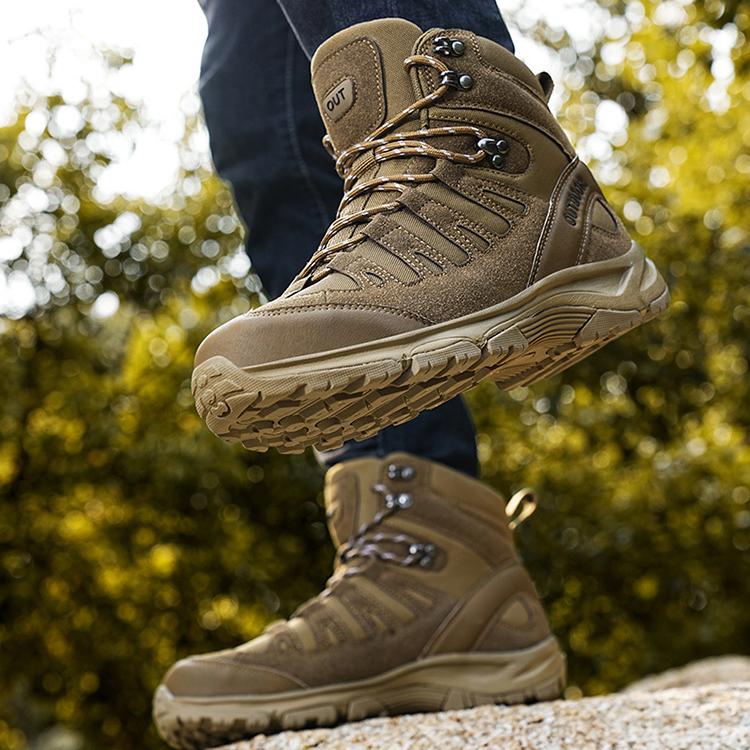 Men's Mid-Top Wear-Resistant Non-Slip Hiking Shoes A15