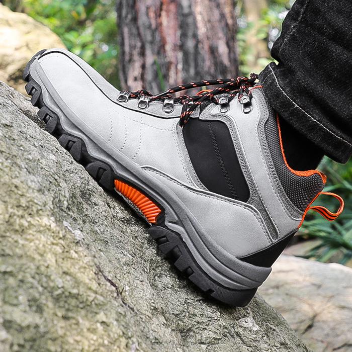 Men's Mid-top Steel Toe Waterproof Work Boots 4.5