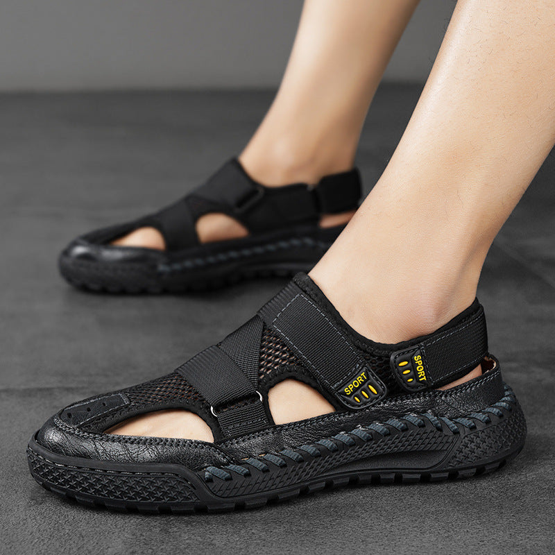 Wildking Men's Toe-Cap Breathable Hollow Mesh Water Shoe B2044