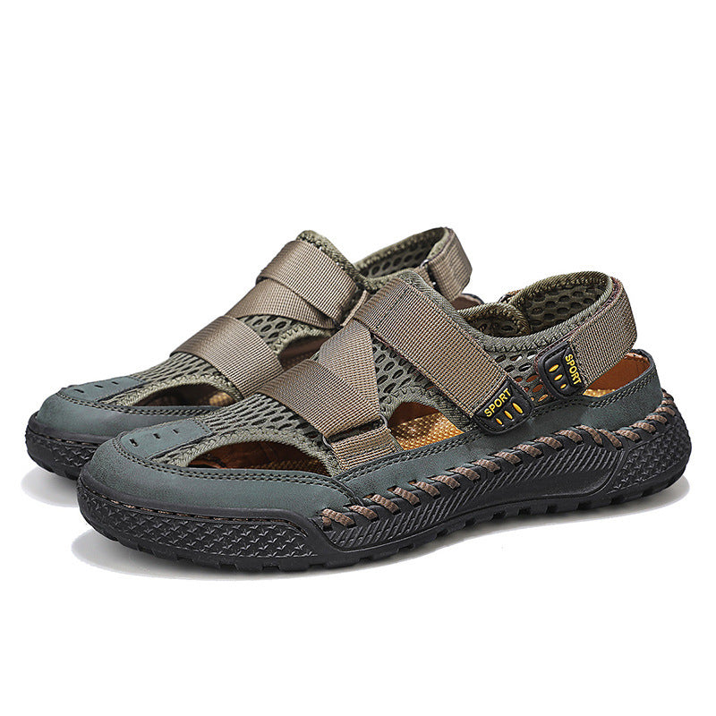 Wildking Men's Toe-Cap Breathable Hollow Mesh Water Shoe B2044