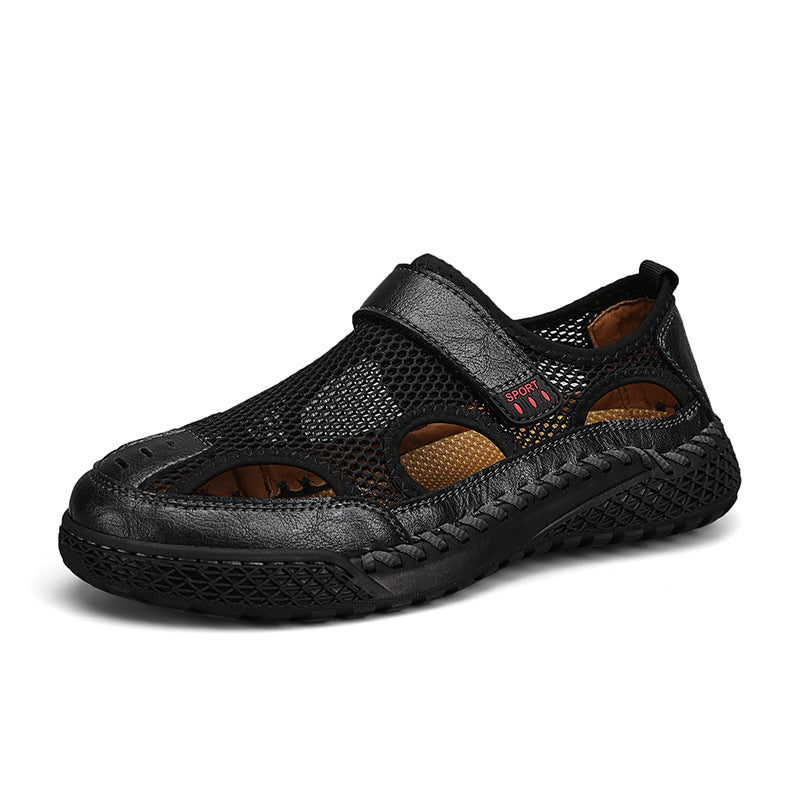 Men's Toe-Cap Breathable Hollow Mesh Water Shoe