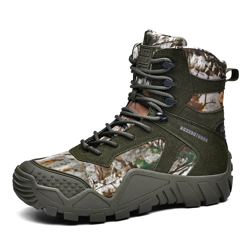 Wildking Men's Waterproof Anti-Slip Outdoor Camouflage Tactical Boots B6039