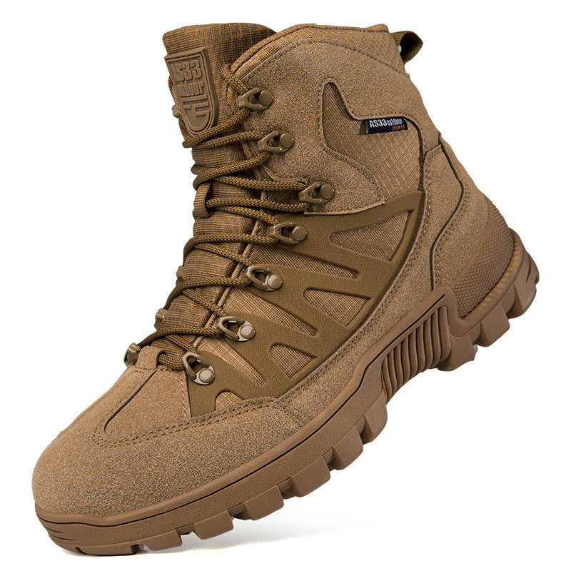 Wildking Men's Waterproof Mid Top Automatic Knob Buckle All-Terrain Boots B5025