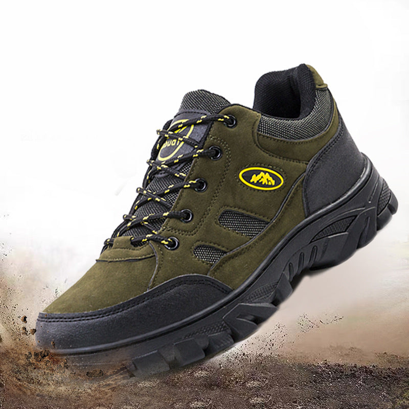 Men's Waterproof Non-Slip Low Top Hiking Shoes 8.0