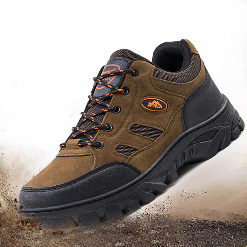 Men's Waterproof Non-Slip Low Top Hiking Shoes 8.0