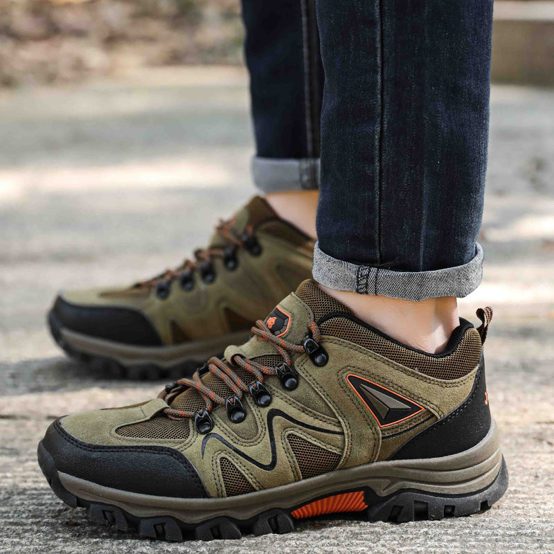 Men's Low Top Waterproof Hiking Shoes Trekking Trails Outdoor Work Shoes