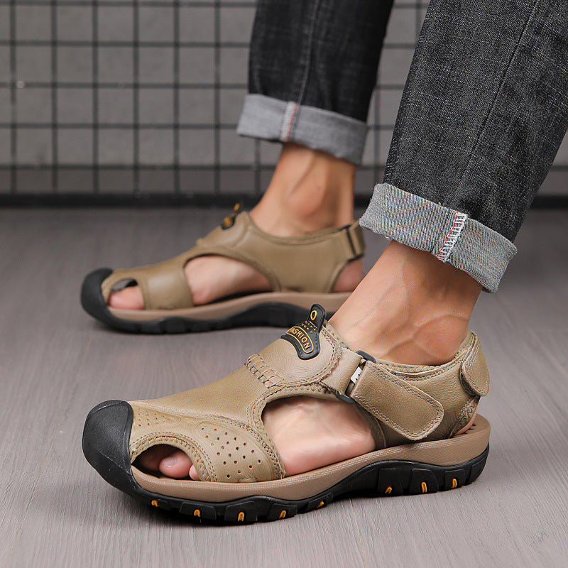 Men's Drainage Toe Non-Slip Sandals 4.5