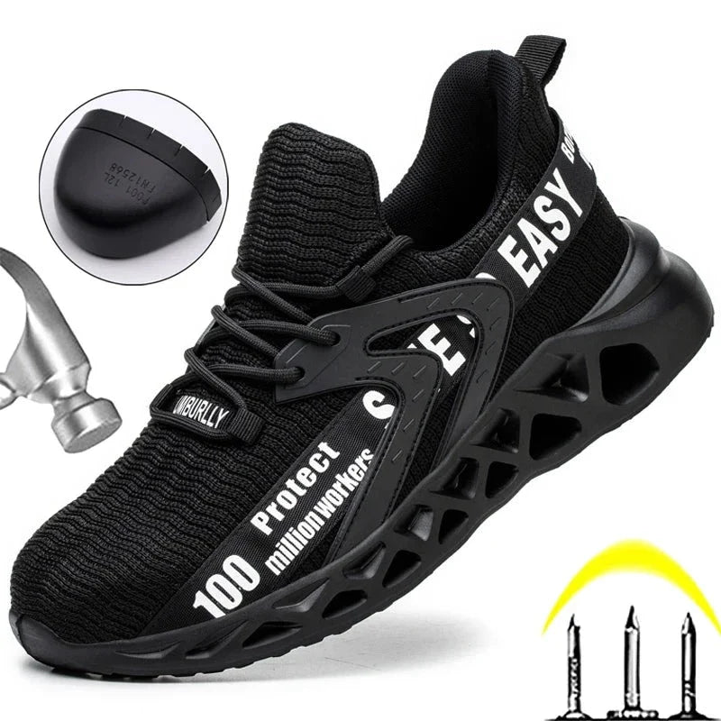 Wildking Safety Shoes Comfortable Puncture-Proof Non-Slip Work Shoes R014
