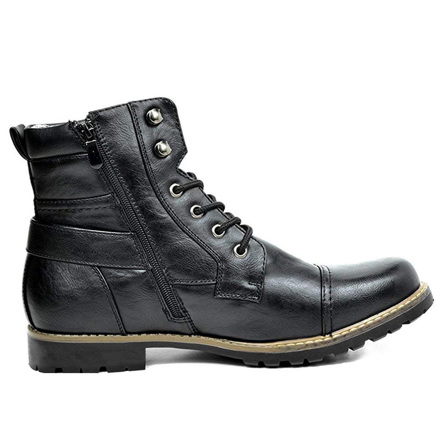 Wildking Men's Motorcycle Zipper Ankle Dress Boot 3009