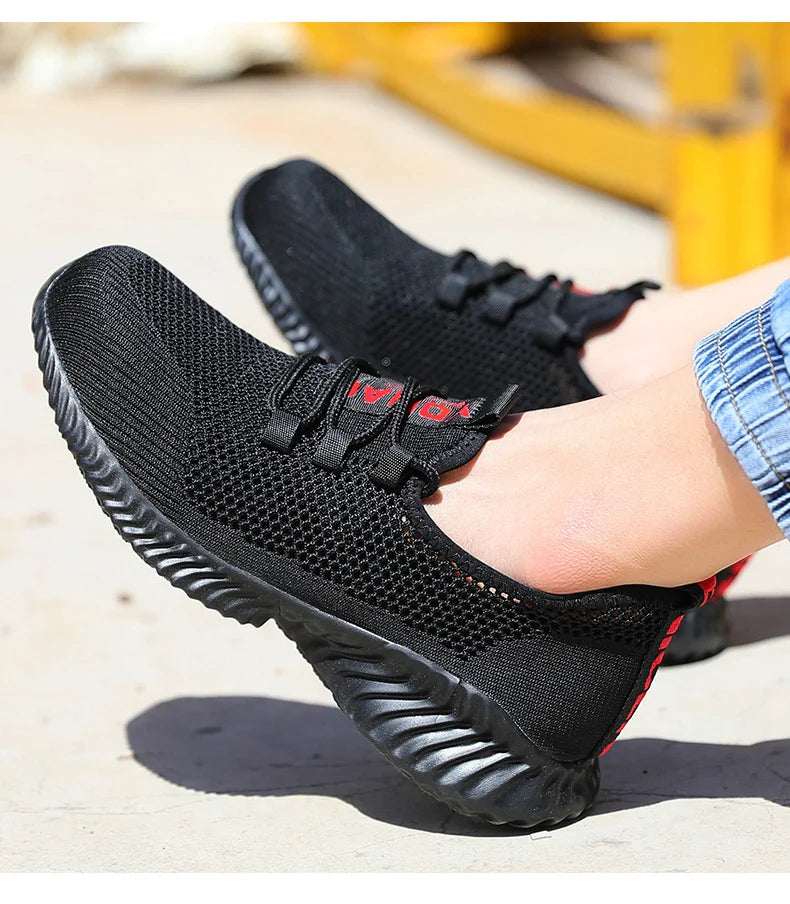 Wildking Breathable Work Sneakers Summer Safety Shoes R022
