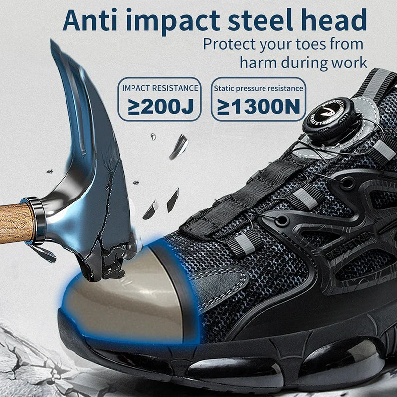 Wildking Safety Work Shoes Indestructible Anti-smash Anti-puncture R008