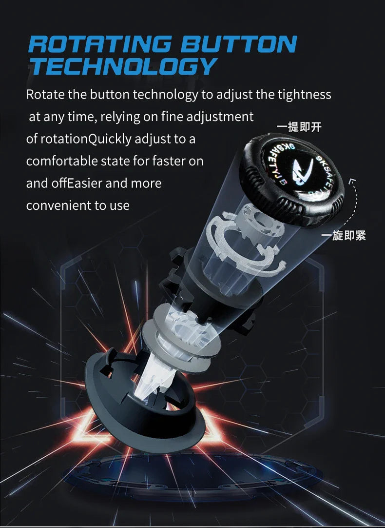 Wildking Indestructible Rotating Button Work Sneakers Safety Shoes R005