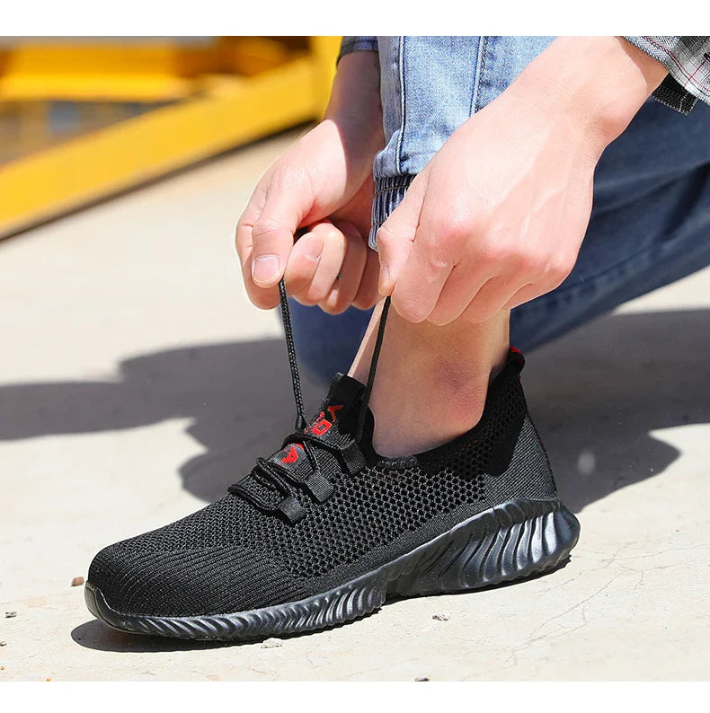 Wildking Breathable Work Sneakers Summer Safety Shoes R022