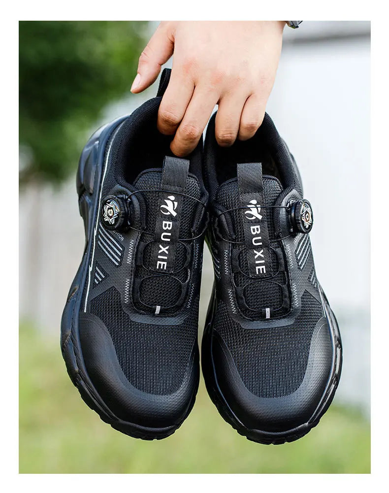 Wildking Rotating Button Safety Sneakers Steel Toe Puncture-Proof R011