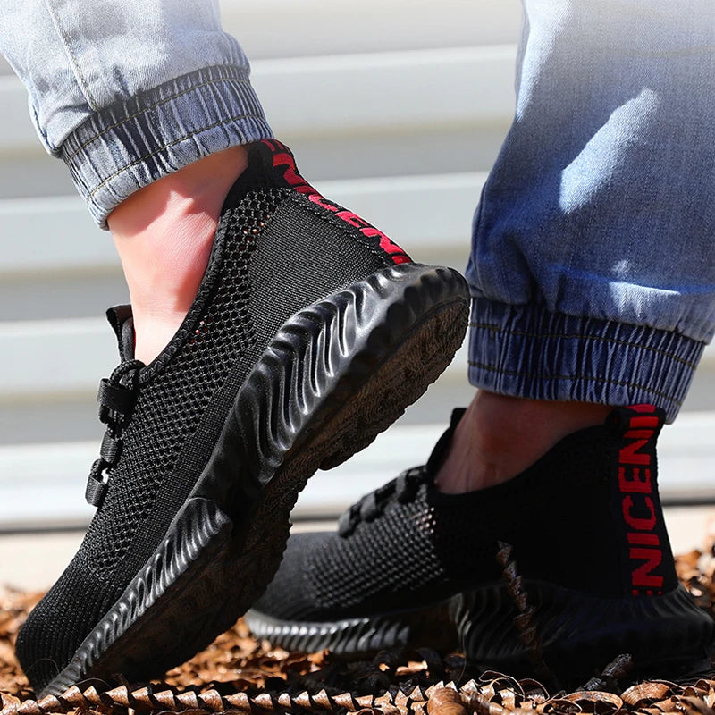 Wildking Breathable Work Sneakers Summer Safety Shoes R022