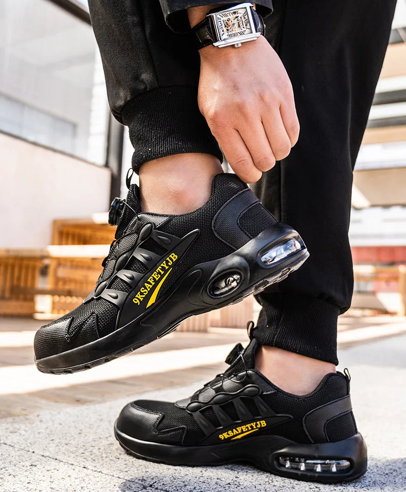 Wildking Lightweight Work Shoes Safety Shoes Rotating Button R017