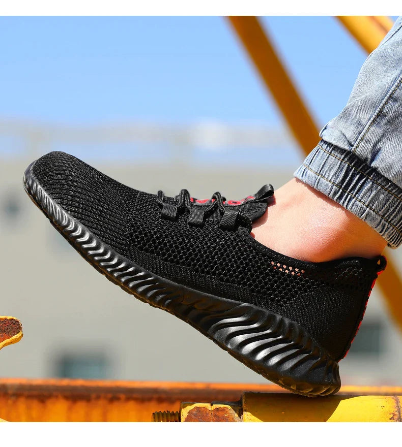 Wildking Breathable Work Sneakers Summer Safety Shoes R022