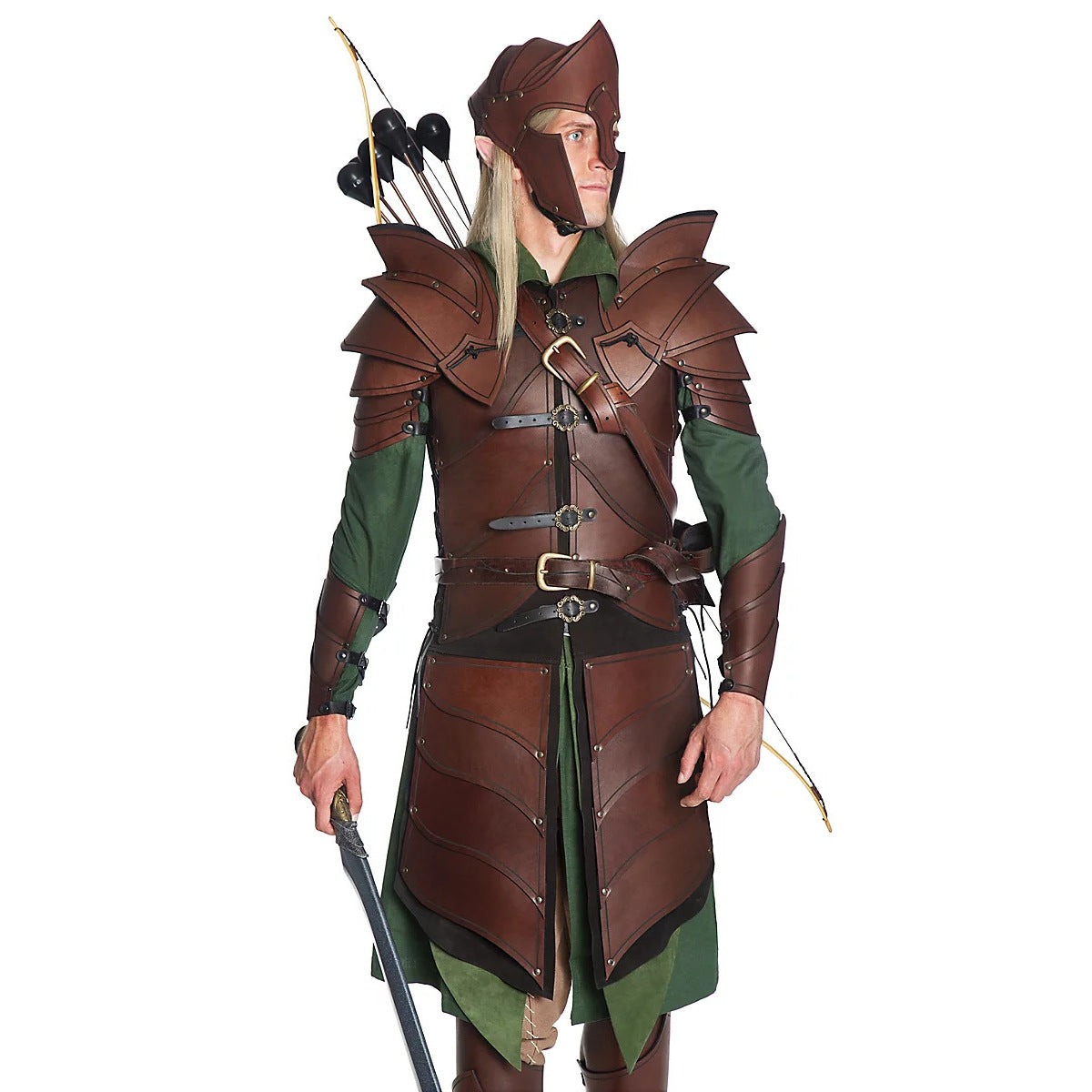 WildKing Medieval Viking Leather Helmet