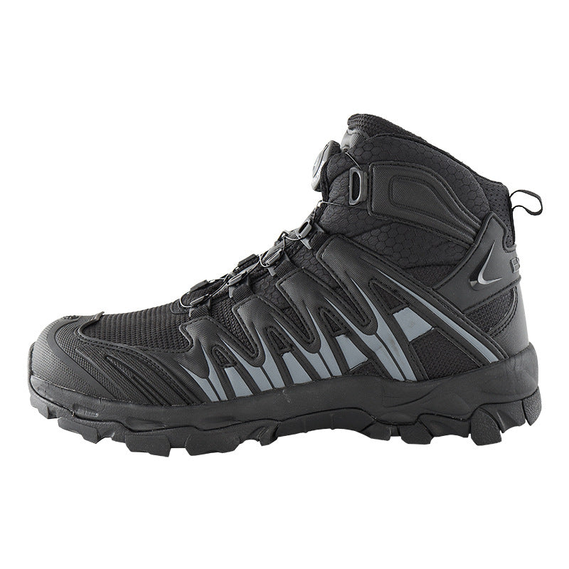 Wildking Men's Waterproof Mid-top Automatic Knob Buckle All-Terrain Hiking Boots 2005
