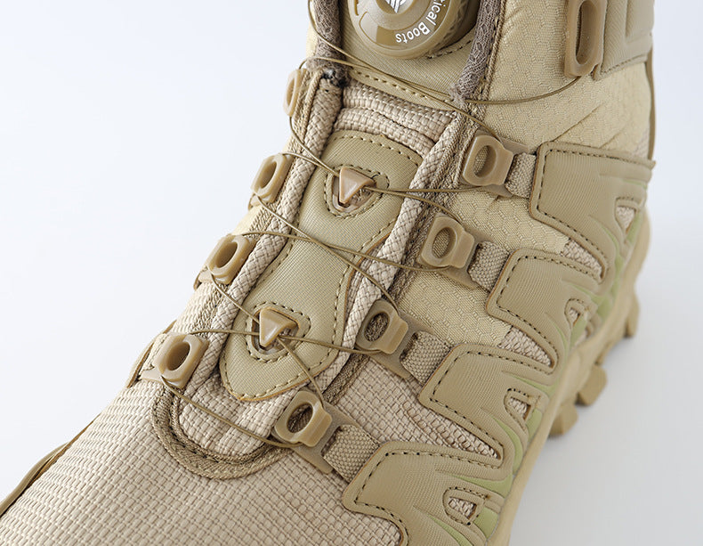 Wildking Men's Waterproof Mid-top Automatic Knob Buckle All-Terrain Hiking Boots 2005