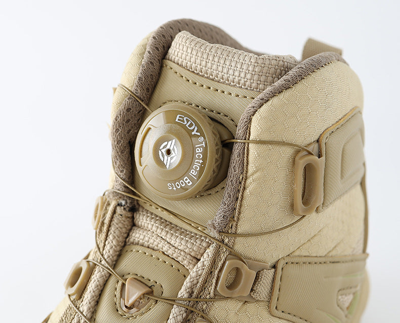 Wildking Men's Waterproof Mid-top Automatic Knob Buckle All-Terrain Hiking Boots 2005