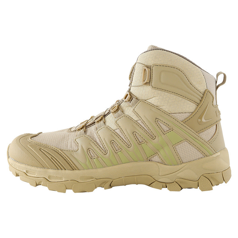 Wildking Men's Waterproof Mid-top Automatic Knob Buckle All-Terrain Hiking Boots 2005
